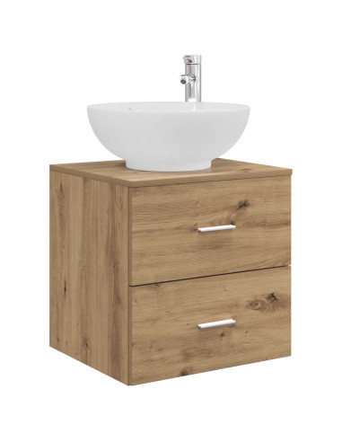 Set di mobili per il bagno 3 pz Rovere Artigianale