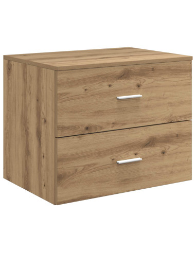 Set di mobili per il bagno 3 pz Rovere Artigianale