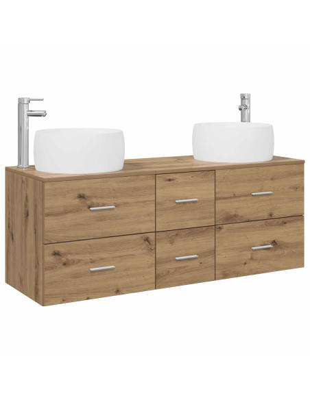 Set di mobili per il bagno 3 pz Rovere Artigianale