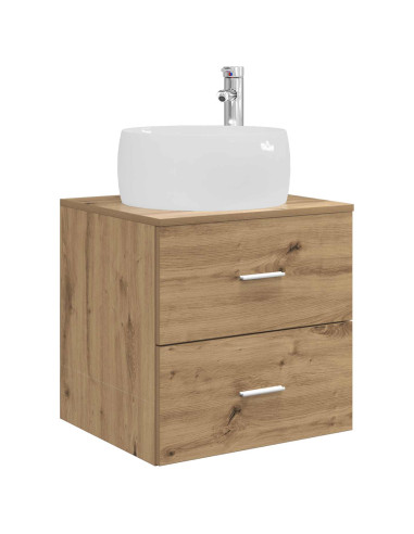 Set di mobili per il bagno 3 pz Rovere Artigianale