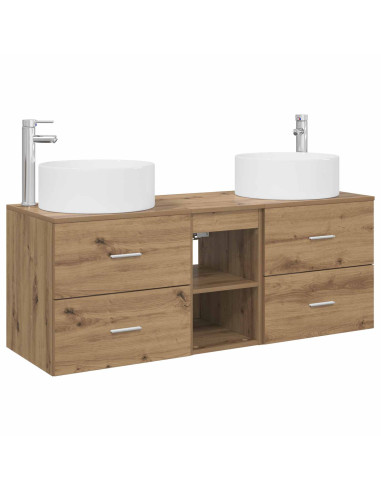Set di mobili per il bagno 3 pz Rovere Artigianale
