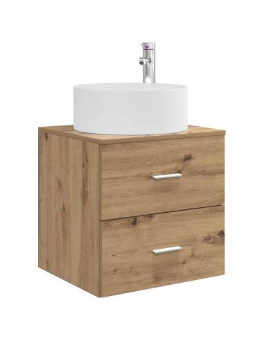 Set di mobili per il bagno 3 pz Rovere Artigianale