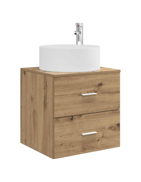 Set di mobili per il bagno 3 pz Rovere Artigianale