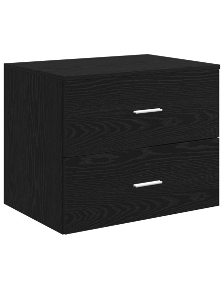 Set di mobili per il bagno 3 pz Nero 49,5 x 44,5 x 65,5 cm