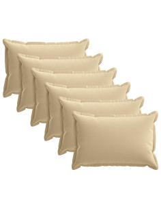 Federa 6 pz HOUTEN Beige 40 x 60 cm Poliestere