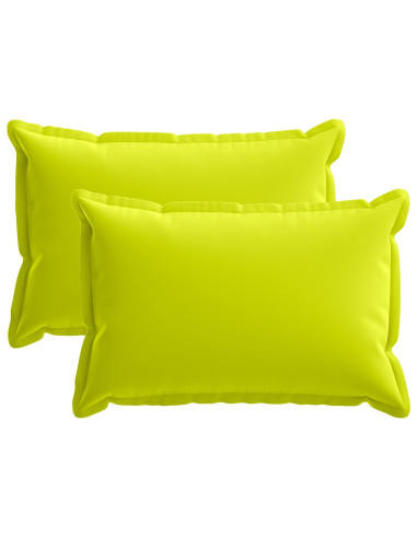 Federa 2 pz HOUTEN Verde brillante. 40 x 60 cm Poliestere