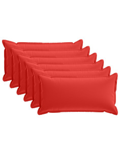 Federa 6 pz HOUTEN Rosso 40 x 70 cm Poliestere