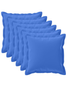 Federa 6 pz HOUTEN Blu Reale 65 x 65 cm Poliestere
