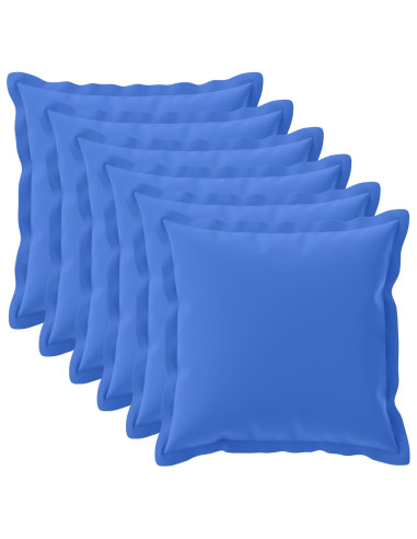 Federa 6 pz HOUTEN Blu Reale 65 x 65 cm Poliestere