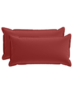 Federa 2 pz HOUTEN Rosso Vino 40 x 70 cm Poliestere