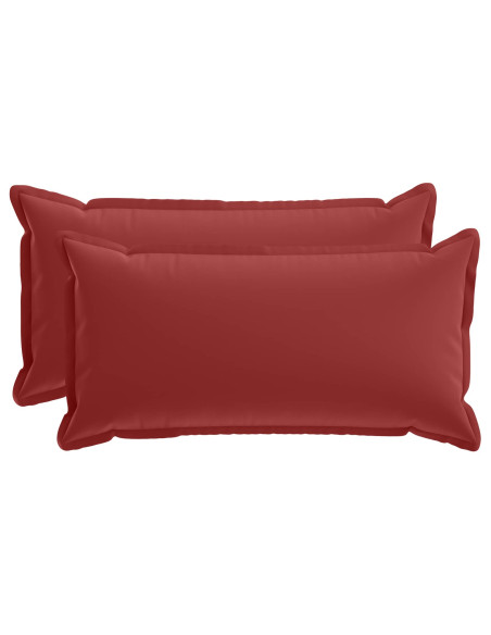 Federa 2 pz HOUTEN Rosso Vino 40 x 70 cm Poliestere