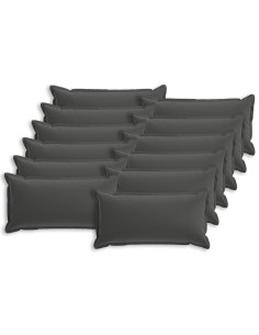 Federa 12 pz HOUTEN Antracite 40 x 80 cm Poliestere
