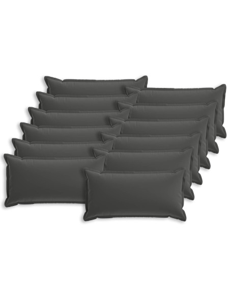 Federa 12 pz HOUTEN Antracite 40 x 80 cm Poliestere