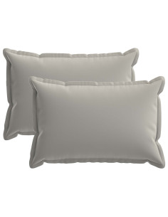 Federa 2 pz HOUTEN Grigio 40 x 60 cm Poliestere
