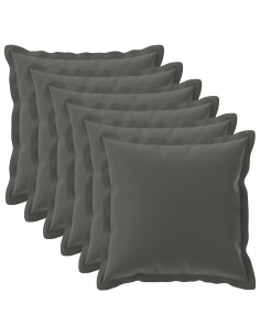 Federa 6 pz HOUTEN Antracite 70 x 70 cm Poliestere