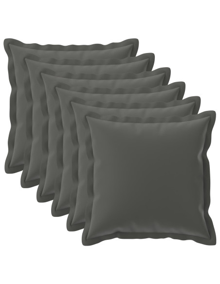 Federa 6 pz HOUTEN Antracite 70 x 70 cm Poliestere