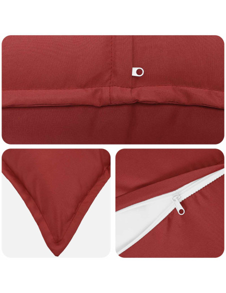 Federa 6 pz HOUTEN Rosso Vino 40 x 70 cm Poliestere