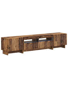 Mobile TV LED a 5 pezzi Legno antico Legno ingegnerizzato
