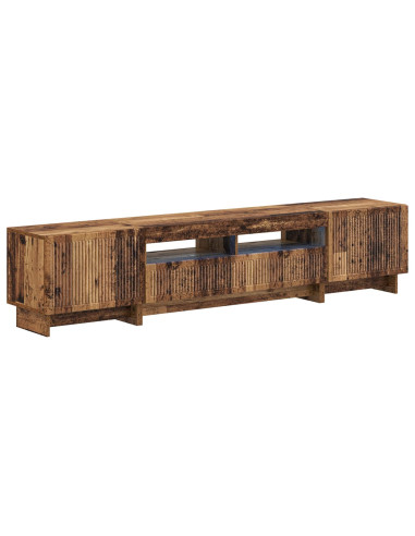 Mobile TV LED a 5 pezzi Legno antico Legno ingegnerizzato