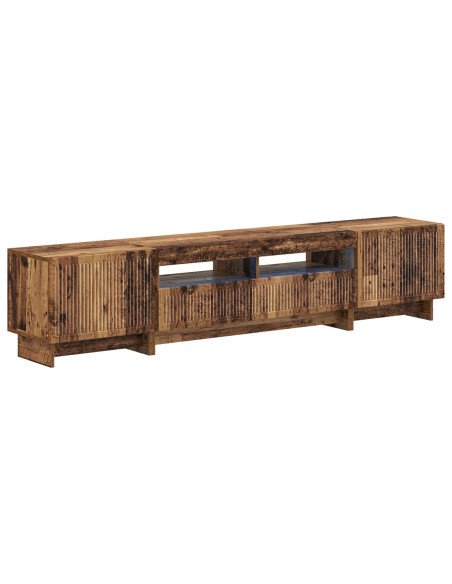 Mobile TV LED a 5 pezzi Legno antico Legno ingegnerizzato