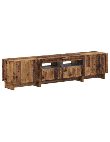 Mobile TV LED a 5 pezzi Legno antico Legno ingegnerizzato