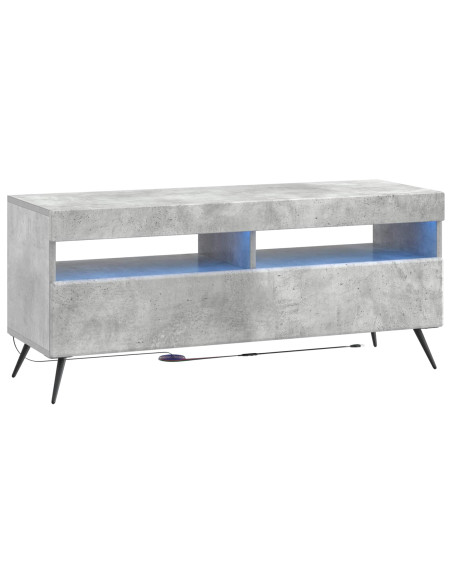 Mobile TV LED a 5 pezzi Grigio Cemento Legno ingegnerizzato