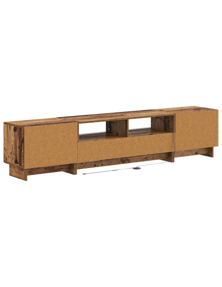 Mobile TV LED a 5 pezzi Legno antico Legno ingegnerizzato