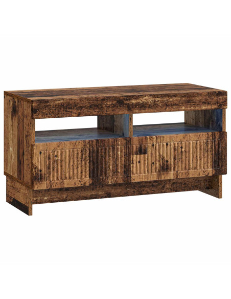 Mobile TV LED a 5 pezzi Legno antico Legno ingegnerizzato