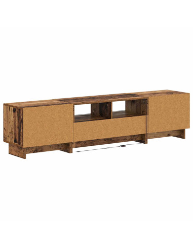Mobile TV LED a 5 pezzi Legno antico Legno ingegnerizzato