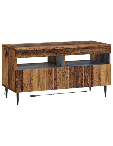Mobile TV LED a 5 pezzi Legno antico Legno ingegnerizzato