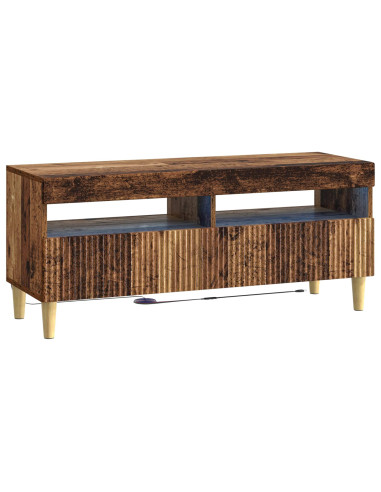 Mobile TV LED a 5 pezzi Legno antico Legno ingegnerizzato