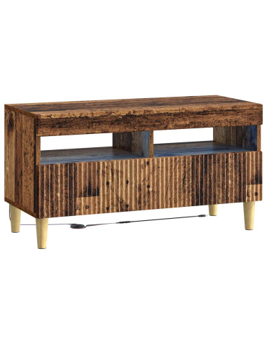 Mobile TV LED a 5 pezzi Legno antico Legno ingegnerizzato