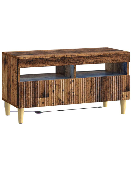 Mobile TV LED a 5 pezzi Legno antico Legno ingegnerizzato