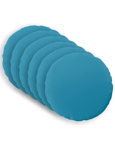 Federa 6 pcs HEERLEN Azzurro Ø 60 cm Poliestere