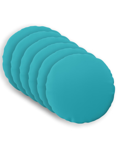 Federa 6 pcs HEERLEN Turchese Ø 50 cm Poliestere
