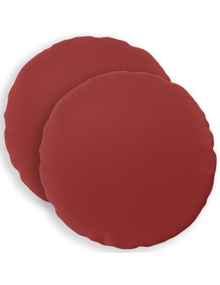 Federa 2 pcs HEERLEN Rosso Vino Ø 50 cm Poliestere