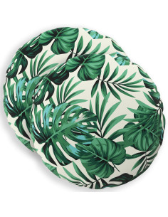 Federa 2 pcs HEERLEN Motivo a Foglie Ø 60 cm Poliestere