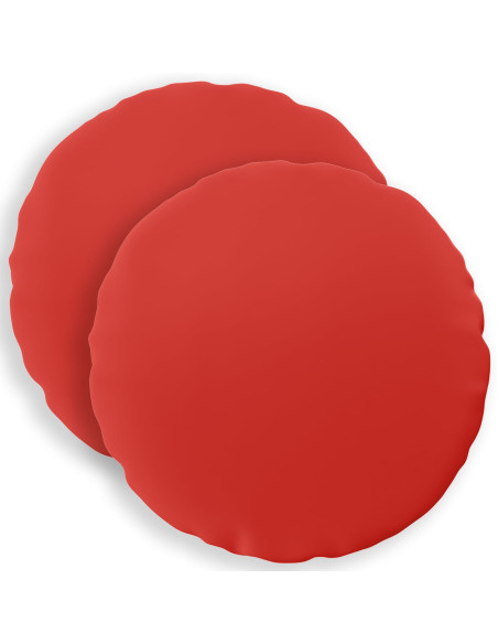 Federa 2 pcs HEERLEN Rosso Ø 60 cm Poliestere