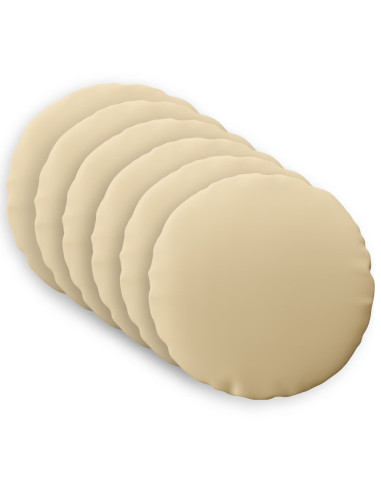 Federa 6 pcs HEERLEN Beige Ø 60 cm Poliestere