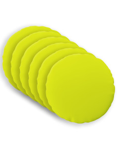 Federa 6 pcs HEERLEN Verde brillante. Ø 60 cm Poliestere