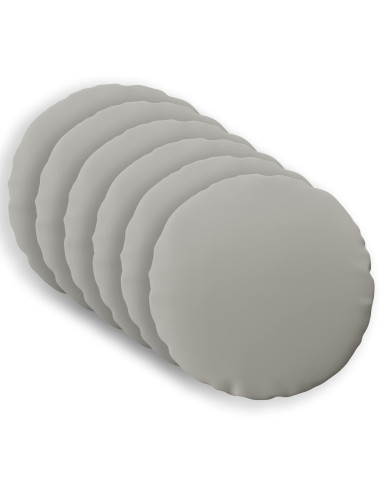 Federa 6 pcs HEERLEN Grigio Ø 60 cm Poliestere