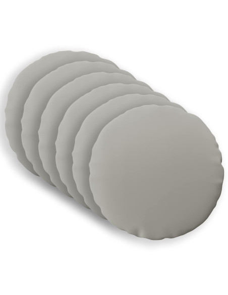 Federa 6 pcs HEERLEN Grigio Ø 60 cm Poliestere