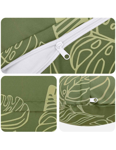 Federa 2 pcs HEERLEN Design a foglia Ø 60 cm Poliestere