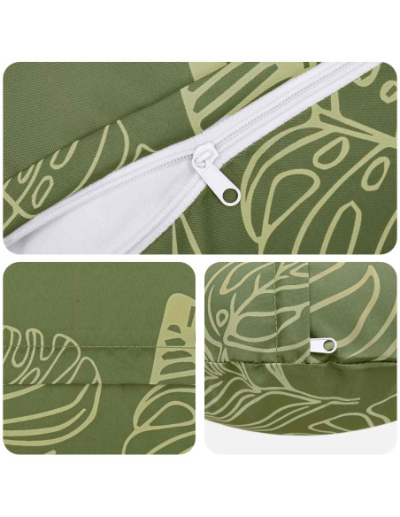 Federa 6 pcs HEERLEN Design a foglia Ø 60 cm Poliestere