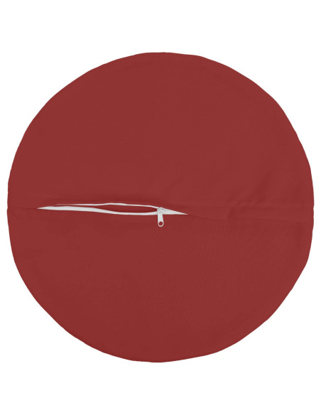 Federa 2 pcs HEERLEN Rosso Vino Ø 60 cm Poliestere