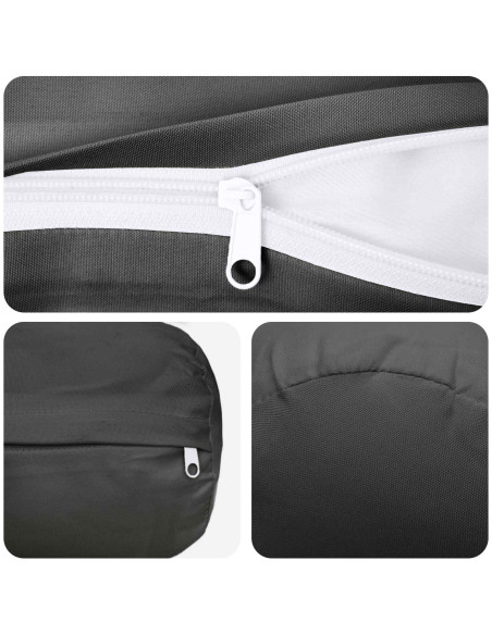 Federa 2 pcs HEERLEN Antracite Ø 15 x 40 cm Poliestere