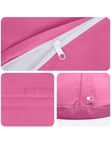 Federa 6 pcs HEERLEN Rosa Ø 60 cm Poliestere