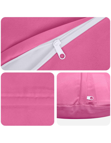 Federa 6 pcs HEERLEN Rosa Ø 60 cm Poliestere