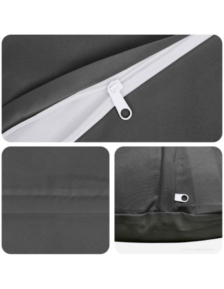 Federa 2 pcs HEERLEN Antracite Ø 60 cm Poliestere