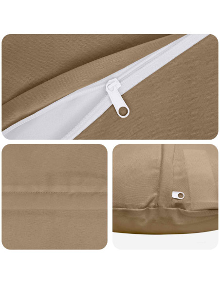 Federa 2 pz HEERLEN Tortora Ø 60 cm Poliestere